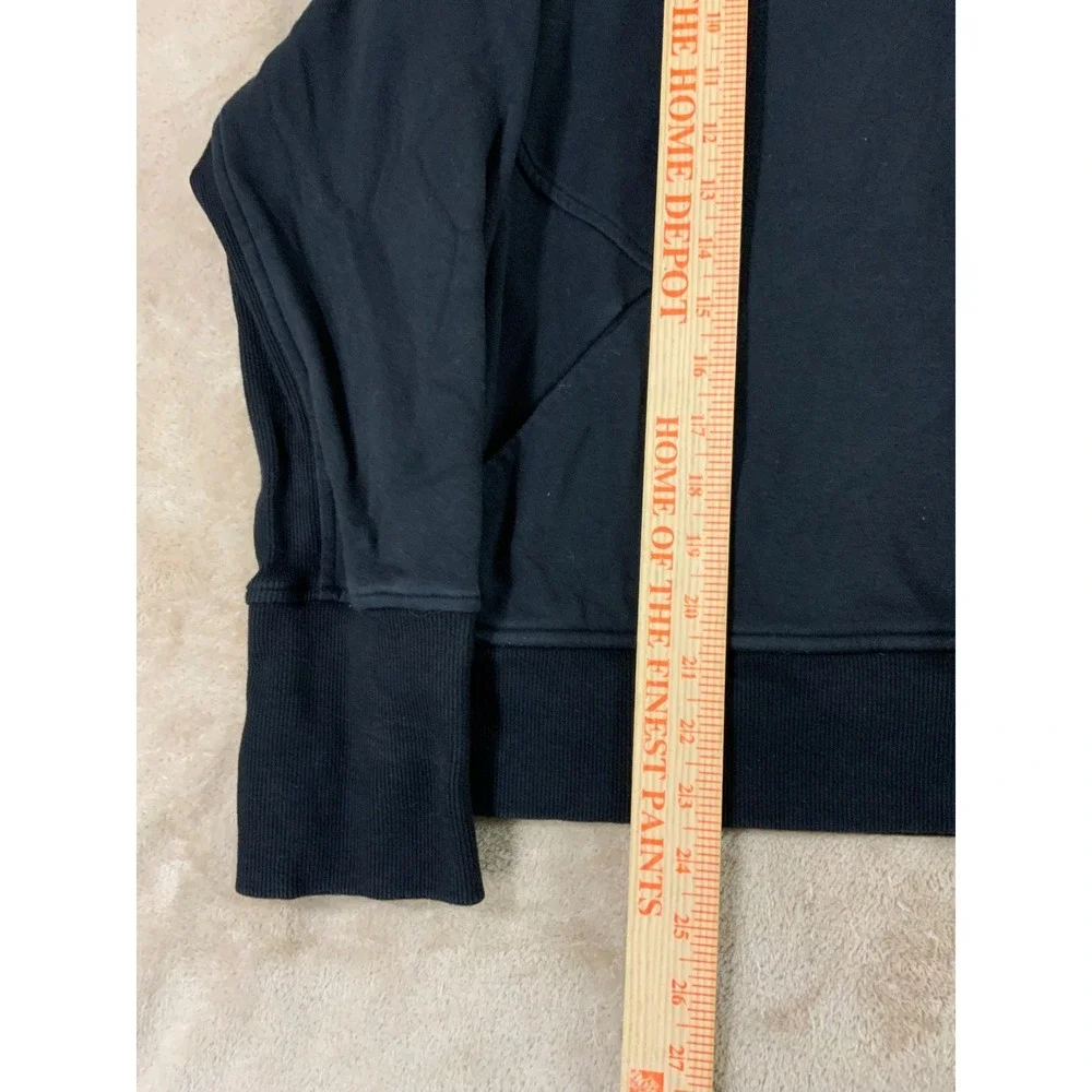 Athleta Ribbed Full Zip Jacket Womens Plus size 1X Black Stretch gym workout EUC